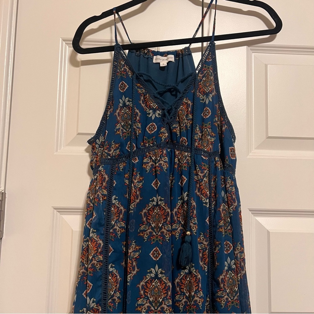 Coco + Jaimeson Blue Floral Dress